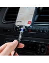 Mágneses kábel Joyroom 3w1 USB-Lightning/USB-C/microUSB 2,4A töltéshez 1,2m fekete (S-1224X2 LCM fekete)