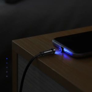 Hurtownia GSM - Mágneses kábel Joyroom 3w1 USB-Lightning/USB-C/microUSB 2,4A töltéshez 1,2m fekete (S-1224X2 LCM fekete) - JYR299 - {ean13} - Hurt