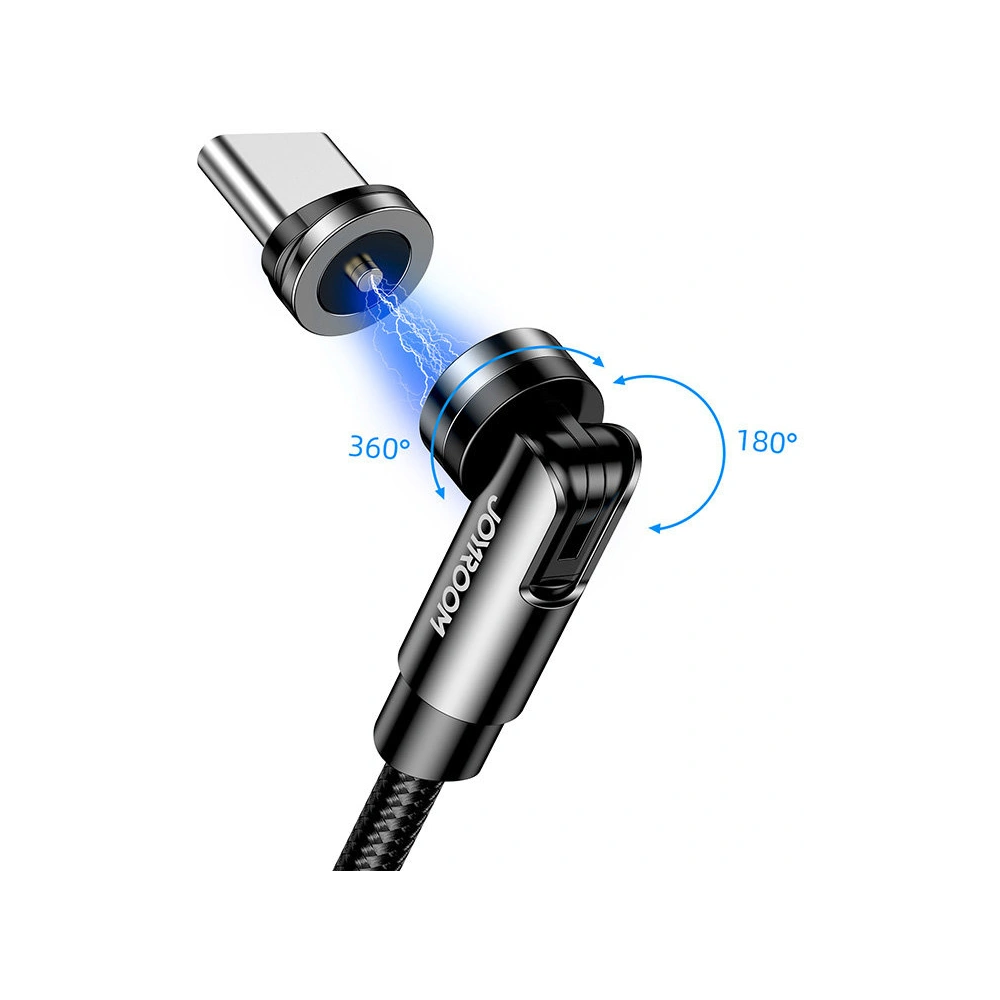 Hurtownia GSM - Mágneses kábel Joyroom USB/USB-C 2,4A töltéshez 1,2m fekete (S-1224X2 C black) - JYR300 - {ean13} - Hurt
