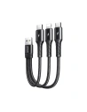 Kabel Joyroom 3w1 USB-Lightning/USB-C/microUSB 3,5A 15cm černý (S-01530G9 LCM black)