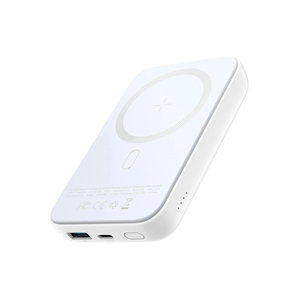 Hurtownia GSM - Powerbank Joyroom MagSafe 10000mAh 20W Power Delivery Quick Charge Qi 15W alb (JR-W020 alb) - JYR303 - {ean13} - Hurt