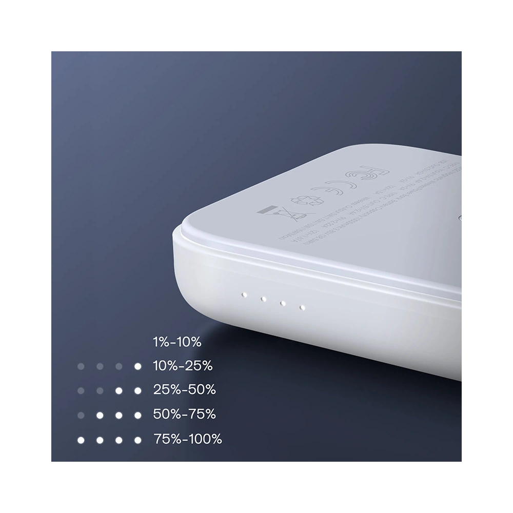 Hurtownia GSM - Powerbank Joyroom MagSafe 10000mAh 20W Power Delivery Quick Charge Qi 15W alb (JR-W020 alb) - JYR303 - {ean13} - Hurt