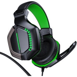 Hurtownia GSM - Herní sluchátka Joyroom 3,5mm mini jack s ovladačem a mikrofonem černá (JR-HG1 green) - JYR308 - {ean13} - Hurt