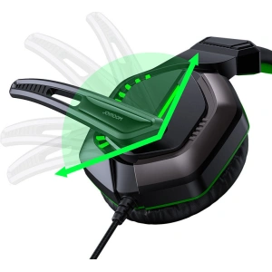 Hurtownia GSM - Herní sluchátka Joyroom 3,5mm mini jack s ovladačem a mikrofonem černá (JR-HG1 green) - JYR308 - {ean13} - Hurt