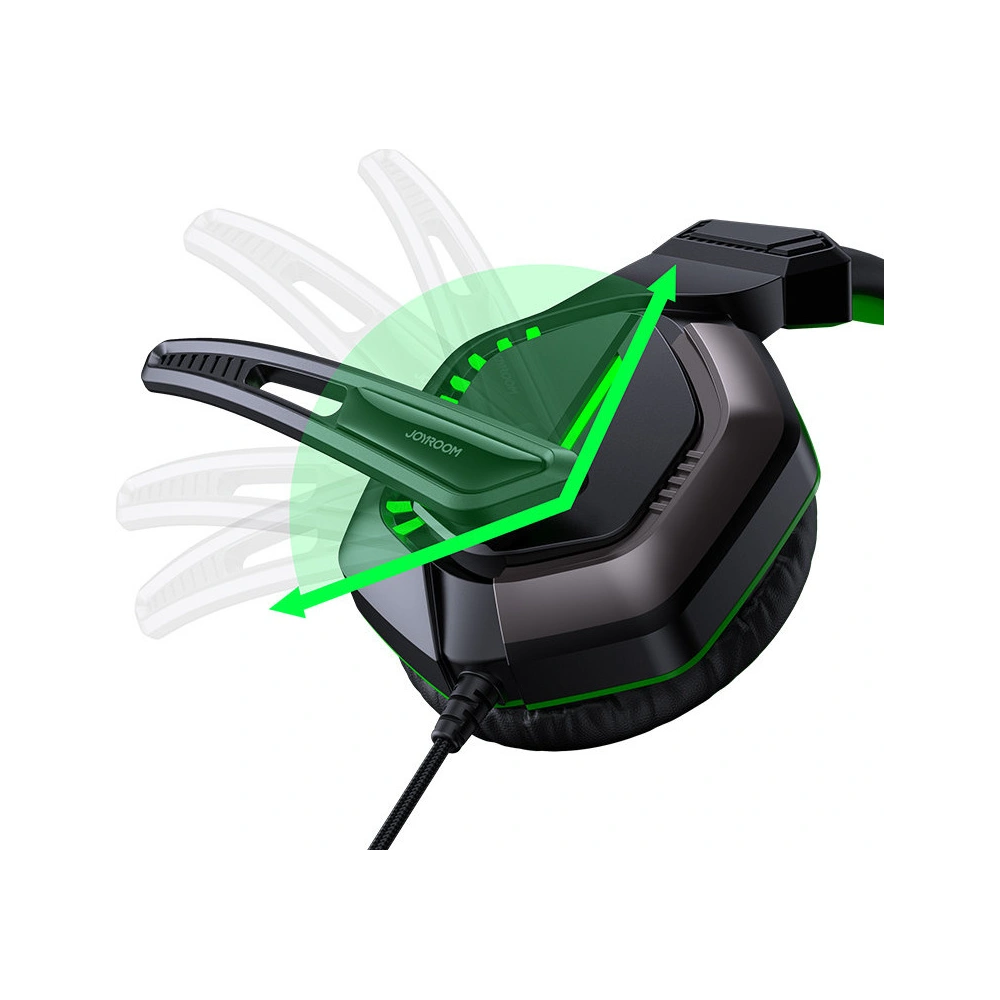 Wholesale Joyroom Gaming 3.5mm mini jack with remote control and microphone for players black (JR-HG1 green) - JYR308 - {ean13} - Hurt