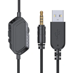 Hurtownia GSM - Herní sluchátka Joyroom 3,5mm mini jack s ovladačem a mikrofonem černá (JR-HG1 green) - JYR308 - {ean13} - Hurt
