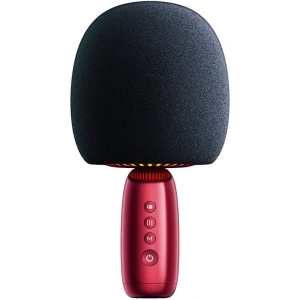 Wholesale Joyroom wireless karaoke microphone with Bluetooth 5.0 speaker 2500mAh red (JR-K3 red) - JYR309 - {ean13} - Hurt