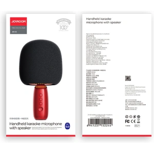 Wholesale Joyroom wireless karaoke microphone with Bluetooth 5.0 speaker 2500mAh red (JR-K3 red) - JYR309 - {ean13} - Hurt