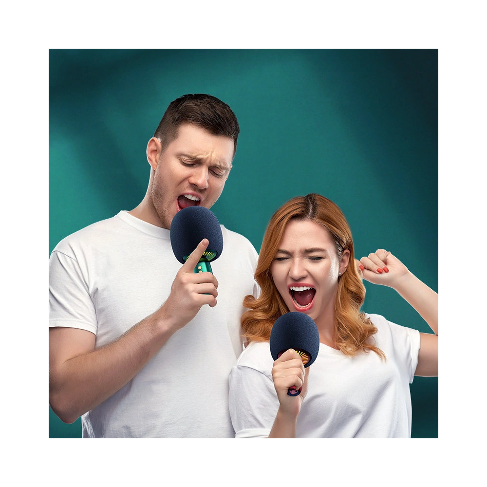Hurtownia GSM - Vezeték nélküli karaoke mikrofon Joyroom Bluetooth 5.0 2500mAh hangszóróval piros (JR-K3 red) - JYR309 - {ean13} - Hurt