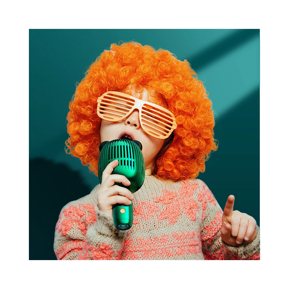 Hurtownia GSM - Kabelloses Karaoke-Mikrofon Joyroom mit Bluetooth-Lautsprecher 5.0 2500mAh grün (JR-K3 green) - JYR310 - {ean13} - Hurt