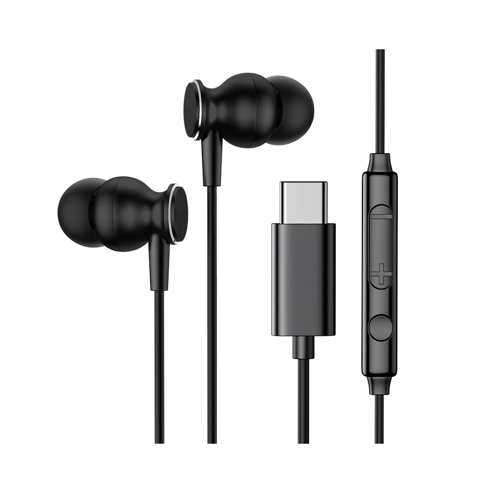 Hurtownia GSM - Kopfhörer Joyroom USB-C mit Fernbedienung und Mikrofon schwarz (JR-EC04 Black) - JYR311 - {ean13} - Hurt