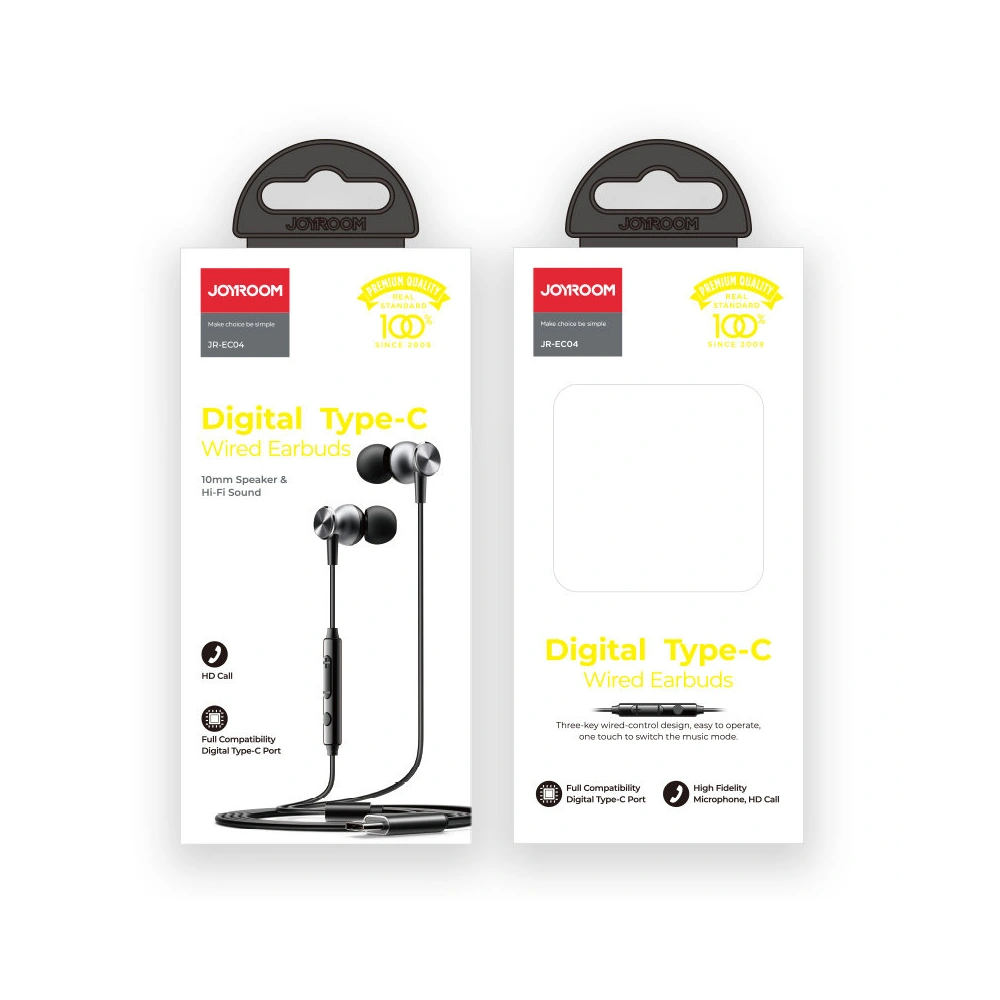 Hurtownia GSM - Kopfhörer Joyroom USB-C mit Fernbedienung und Mikrofon silber (JR-EC04 Silber) - JYR312 - {ean13} - Hurt