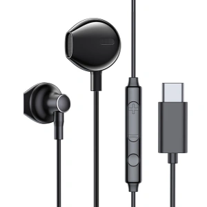 Hurtownia GSM - Sluchátka Joyroom USB-C s ovladačem a mikrofonem černé (JR-EC03 Black) - JYR313 - {ean13} - Hurt