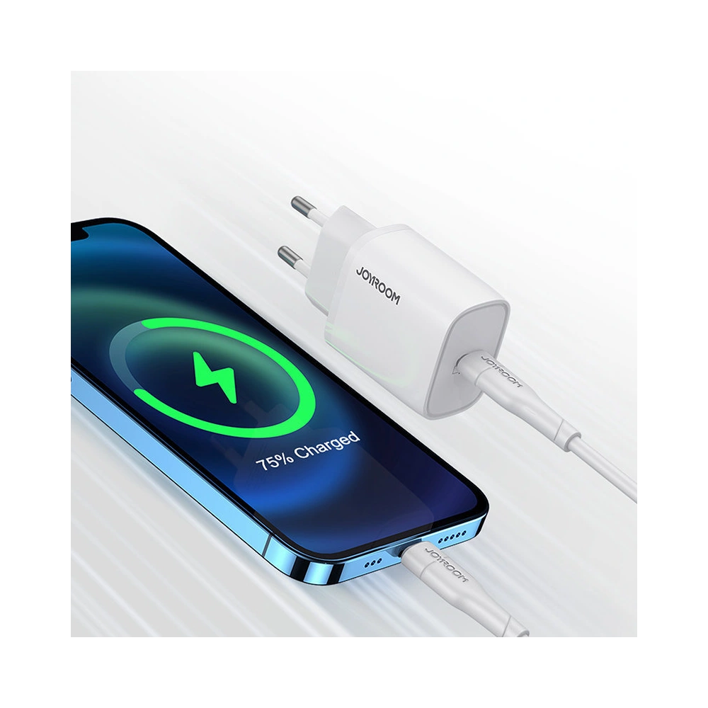 Hurtownia GSM - Încărcător de rețea Joyroom USB-C PD 20W alb (L-P201) - JYR315 - {ean13} - Hurt