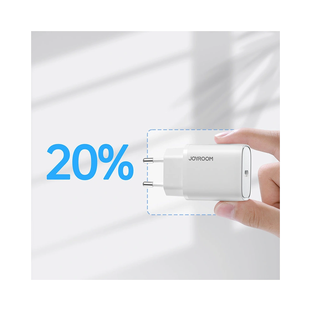 Hurtownia GSM - Încărcător de rețea Joyroom USB-C PD 20W alb (L-P201) - JYR315 - {ean13} - Hurt