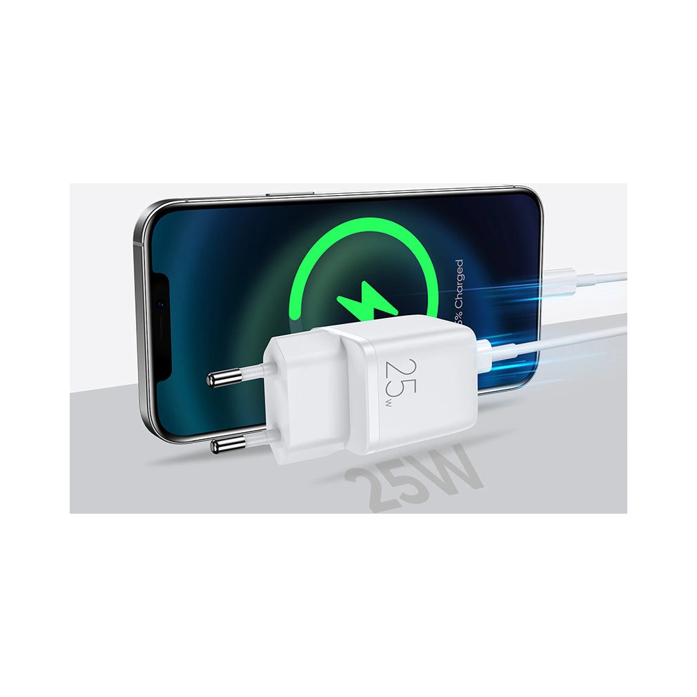 Hurtownia GSM - Încărcător de rețea Joyroom USB-C 25W 3A priză EU alb (L-P251) - JYR318 - {ean13} - Hurt