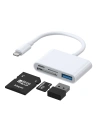 HUB Joyroom OTG Lightning - USB 3.2 Gen 1 (3.0, 3.1 Gen 1)/čtečka karet SD, TF/Lightning bílý (S-H142 white)