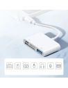Hurtownia GSM - HUB Joyroom OTG Lightning - USB 3.2 Gen 1 (3.0, 3.1 Gen 1)/čtečka karet SD, TF/Lightning bílý (S-H142 white) - JYR319 - {ean13} - Hurt
