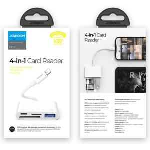Hurtownia GSM - HUB Joyroom OTG Lightning - USB 3.2 Gen 1 (3.0, 3.1 Gen 1)/SD, TF kártyaolvasó/fehér Lightning (S-H142 white) - JYR319 - {ean13} - Hurt