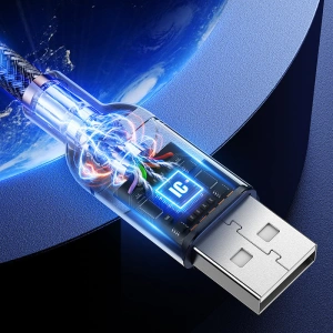 Wholesale Joyroom durable cable USB cable - Lightning with sound-responsive LED backlight 2.4A 1.2m gray (S-1230N16) - JYR321 - {ean13} - Hurt