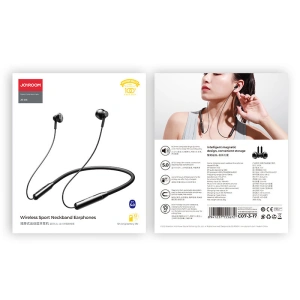Hurtownia GSM - Bezdrátová sluchátka Joyroom sportovní bluetooth neckband černá (JR-D6) - JYR325 - {ean13} - Hurt