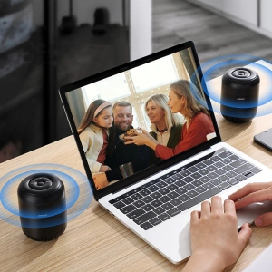Wholesale Joyroom portable wireless bluetooth speaker 5W 2200mAh black (JR-ML01) - JYR329 - {ean13} - Hurt
