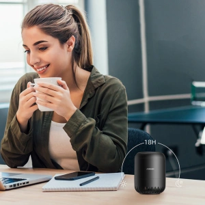 Wholesale Joyroom portable wireless bluetooth speaker 5W 2200mAh black (JR-ML01) - JYR329 - {ean13} - Hurt
