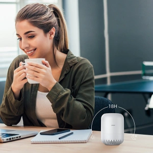 Wholesale Joyroom portable wireless bluetooth speaker 5W 2200mAh white (JR-ML01) - JYR330 - {ean13} - Hurt