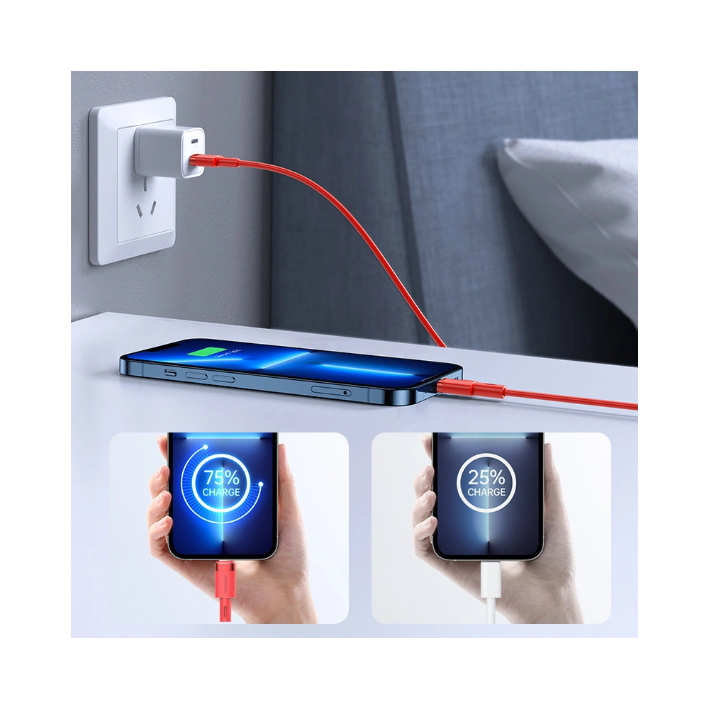 Hurtownia GSM - Kabel Joyroom USB-C/Lightning PD 20W 1,2m červený (S-1224N9) - JYR331 - {ean13} - Hurt