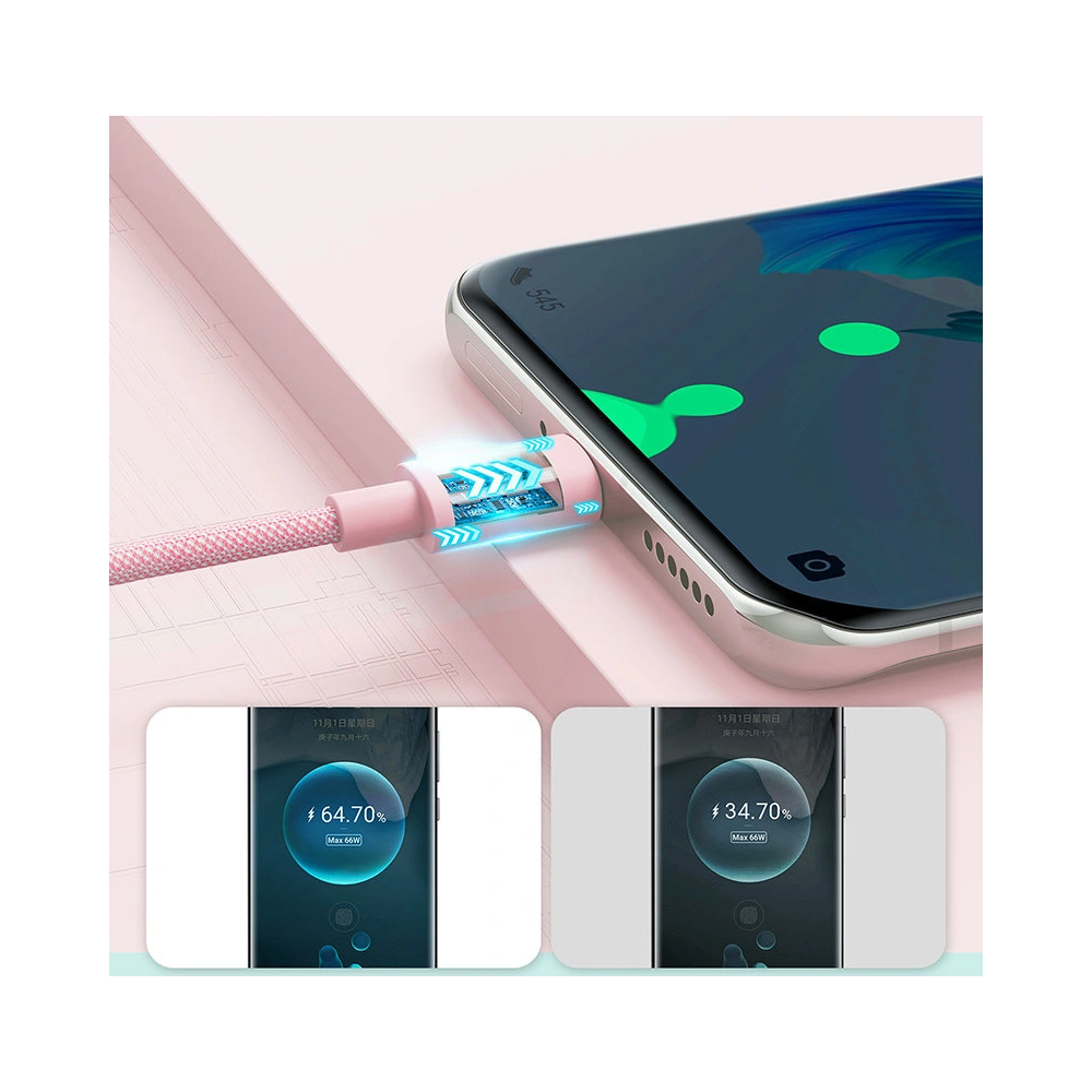 Hurtownia GSM - Kabel Joyroom USB/Lightning 1m rosa (S-1030M13) - JYR334 - {ean13} - Hurt