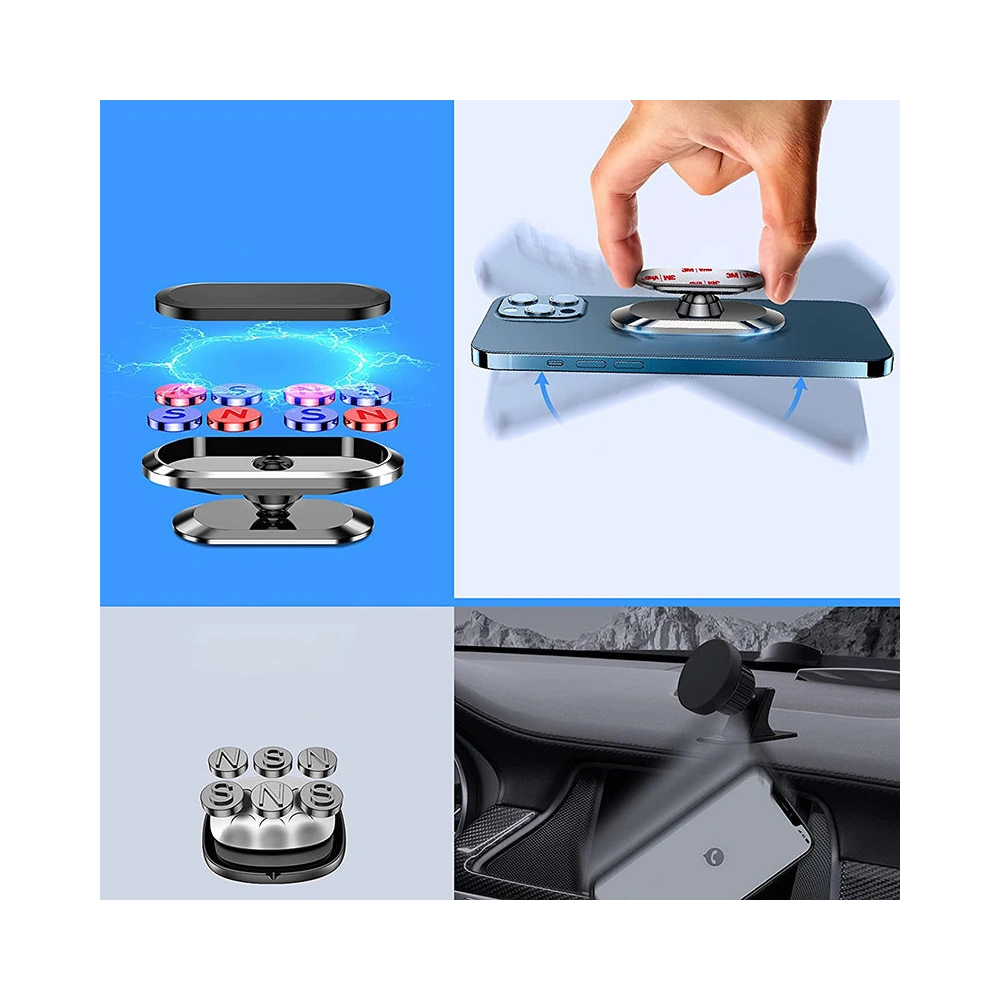Wholesale Joyroom Self Adhesive Magnetic Car Dashboard Mount Silver (JR-ZS227) - JYR336 - {ean13} - Hurt