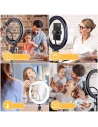 Wholesale Joyroom ring flash lamp tripod kit for recording live selfie phone holder ring light black (JR-ZS233) - JYR337 - {ean13} - Hurt