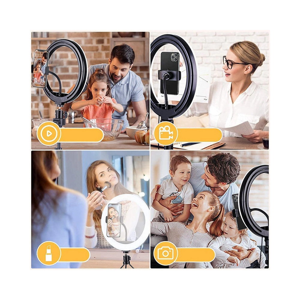 Hurtownia GSM - Élő közvetítéshez készült Joyroom gyűrűs lámpa + fekete állvány (JR-ZS233) - JYR337 - {ean13} - Hurt