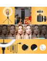 Wholesale Joyroom ring flash lamp tripod kit for recording live selfie phone holder ring light black (JR-ZS233) - JYR337 - {ean13} - Hurt