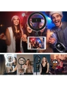 Wholesale Joyroom ring flash lamp tripod kit for recording live selfie phone holder ring light black (JR-ZS233) - JYR337 - {ean13} - Hurt