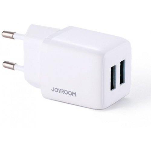 Joyroom Distributor - 6941237126115 - JYR338 - 2x USB wall charger by Joyroom with a power of up to 12 W 2.4 A (L-2A121) - B2B homescreen