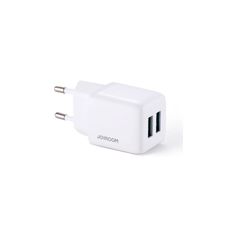 Hurtownia GSM - Hálózati töltő Joyroom 2xUSB 12W 2,4A fehér (L-2A121) - JYR338 - {ean13} - Hurt