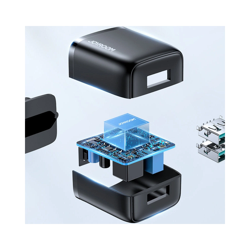 Hurtownia GSM - Hálózati töltő Joyroom 2xUSB 12W 2,4A fehér (L-2A121) - JYR338 - {ean13} - Hurt