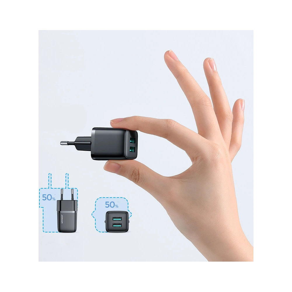 Hurtownia GSM - Hálózati töltő Joyroom 2xUSB 12W 2,4A fehér (L-2A121) - JYR338 - {ean13} - Hurt