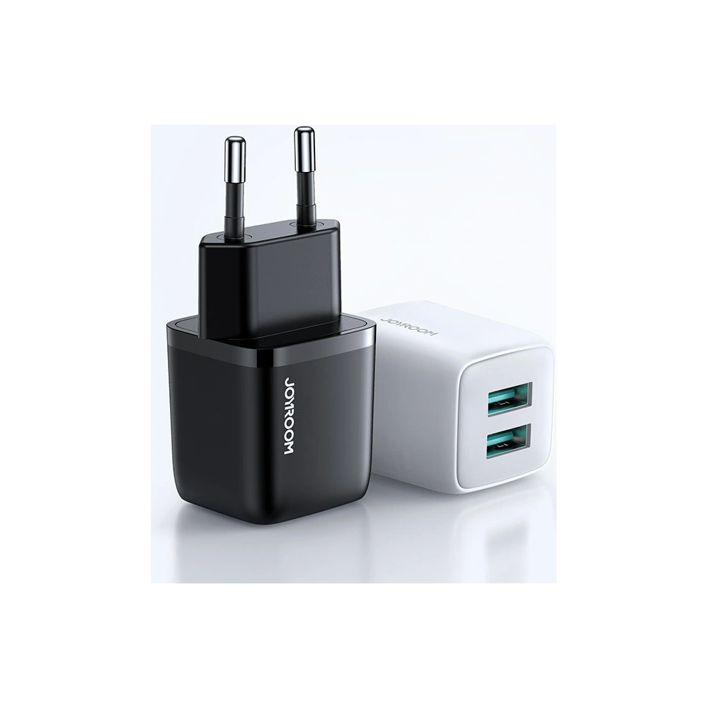 Hurtownia GSM - Hálózati töltő Joyroom 2xUSB 12W 2,4A fehér (L-2A121) - JYR338 - {ean13} - Hurt