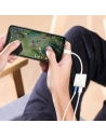 Hurtownia GSM - Adapter Joyroom Lightning - Lightning (Laden) / 3,5mm Mini-Klinke weiß (S-Y105) - JYR339 - {ean13} - Hurt