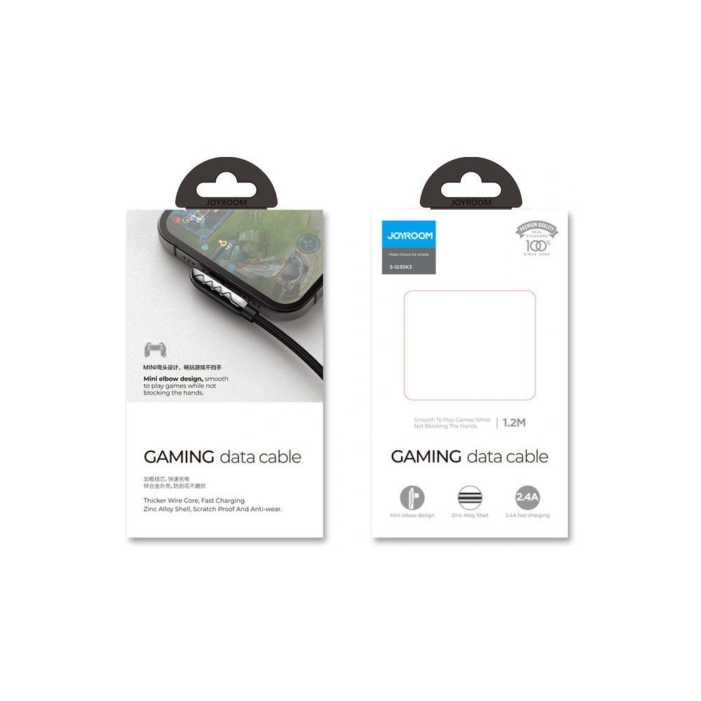 Hurtownia GSM - Kabel Joyroom USB/Lightning 2,4A 1,2m černý (S-1230K3) - JYR343 - {ean13} - Hurt
