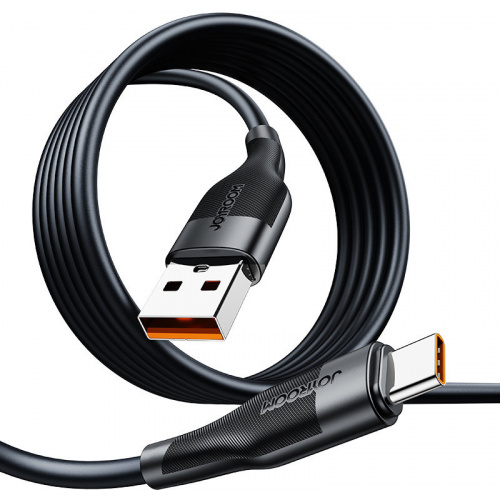Joyroom Distributor - 6941237169501 - JYR345 - Joyroom USB cable - USB-C for fast charging / data transmission 6A 1m black (S-1060M12) - B2B homescreen