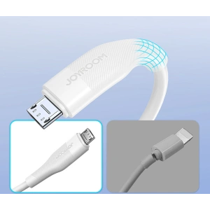 Wholesale Joyroom USB cable - microUSB charging / data transmission 3A 1m white (S-1030M12) - JYR346 - {ean13} - Hurt