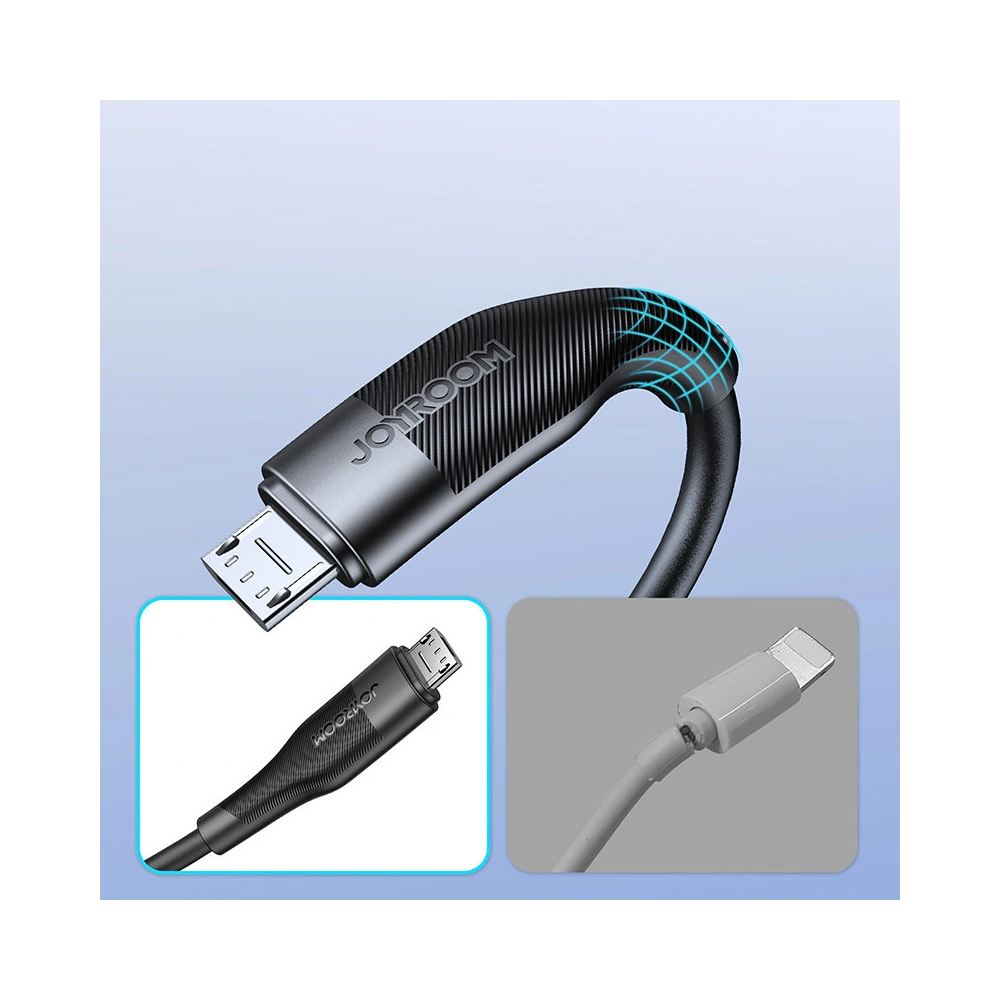Hurtownia GSM - Cablu Joyroom USB/microUSB 3A 1m negru (S-1030M12) - JYR347 - {ean13} - Hurt