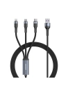 Kabel Joyroom 3w1 USB-USB-C/microUSB/Lightning 66W 6A 1,2m černý (S-1260G5)
