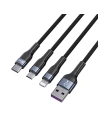 Hurtownia GSM - Kabel Joyroom 3w1 USB-USB-C/microUSB/Lightning 66W 6A 1,2m schwarz (S-1260G5) - JYR352 - {ean13} - Hurt
