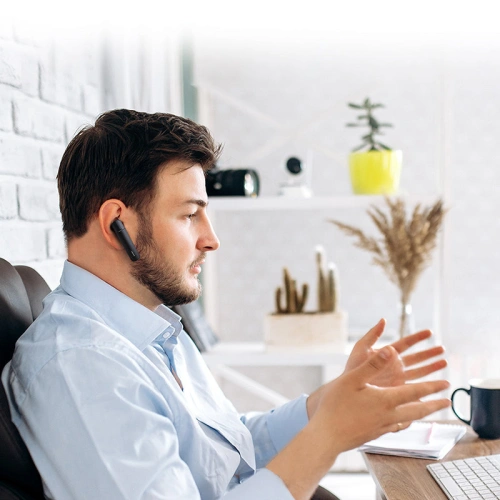 Słuchawka bezprzewodowa Joyroom Bluetooth 5.1 do samochodu z ładowarką czarny (JR-B02S)