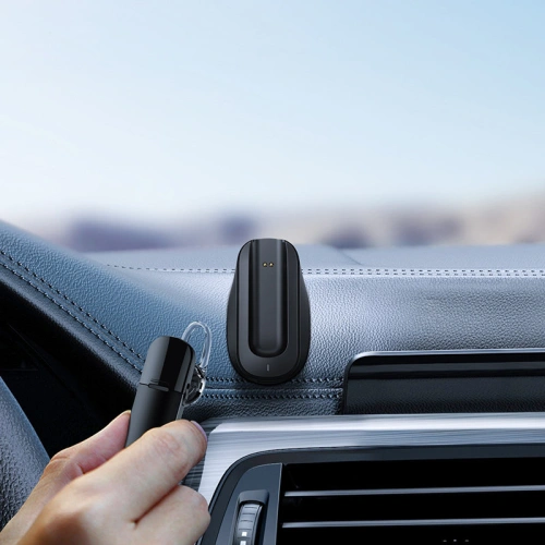 Słuchawka bezprzewodowa Joyroom Bluetooth 5.1 do samochodu z ładowarką czarny (JR-B02S)