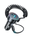 Hurtownia GSM - Autós töltő Joyroom 3w1 + 1,5m USB-C kábel 55W fekete (JR-CL07) - JYR360 - {ean13} - Hurt